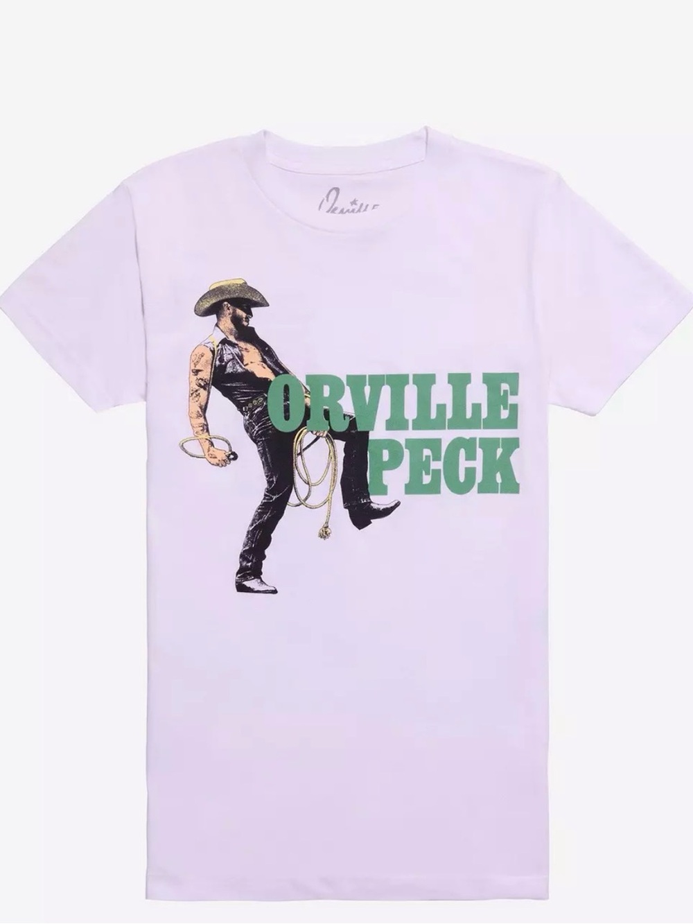 Graphic Tee - Lavender with Green Logo